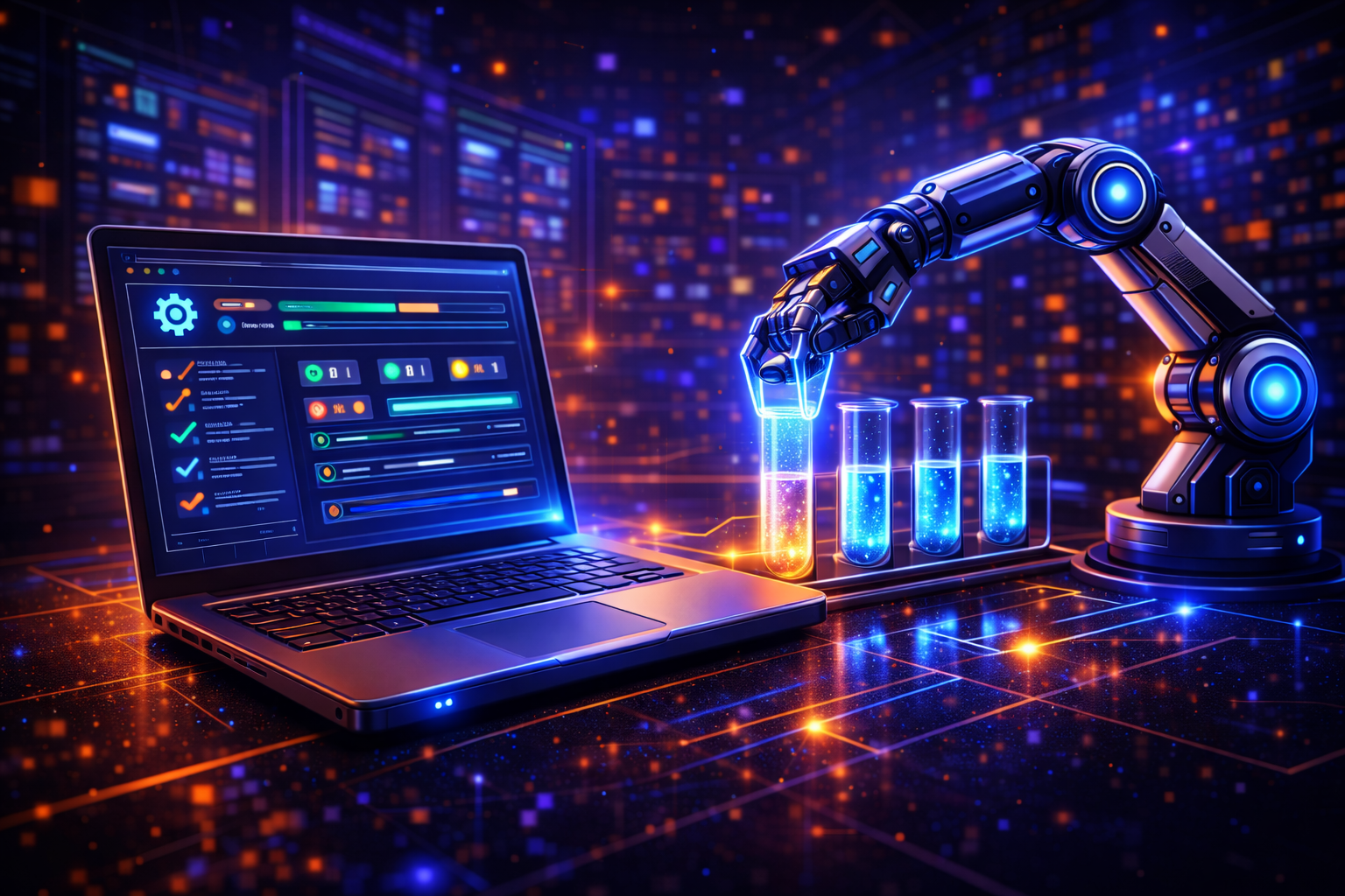 AI: testing lab, flask