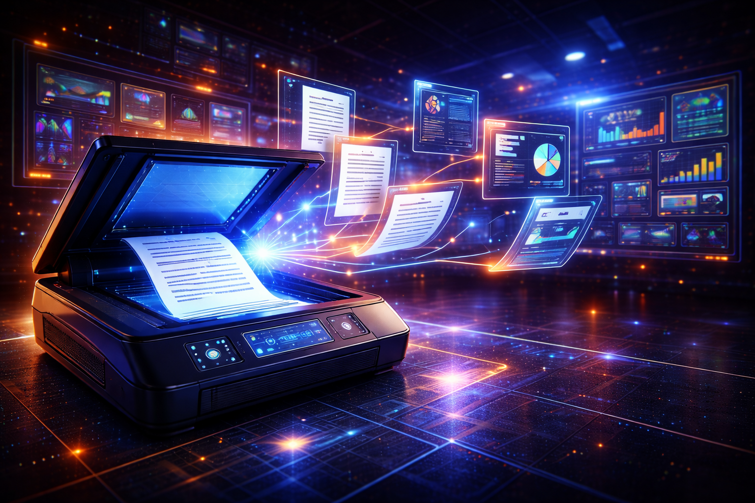 AI: digital documents flow